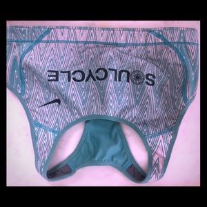 Nike for soul cycle teal zig zag sports bra